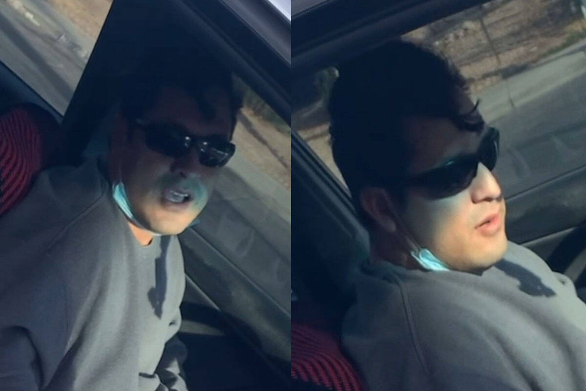Two surveillance photos of the child luring suspect. (Las Vegas Metropolitan Police Department)