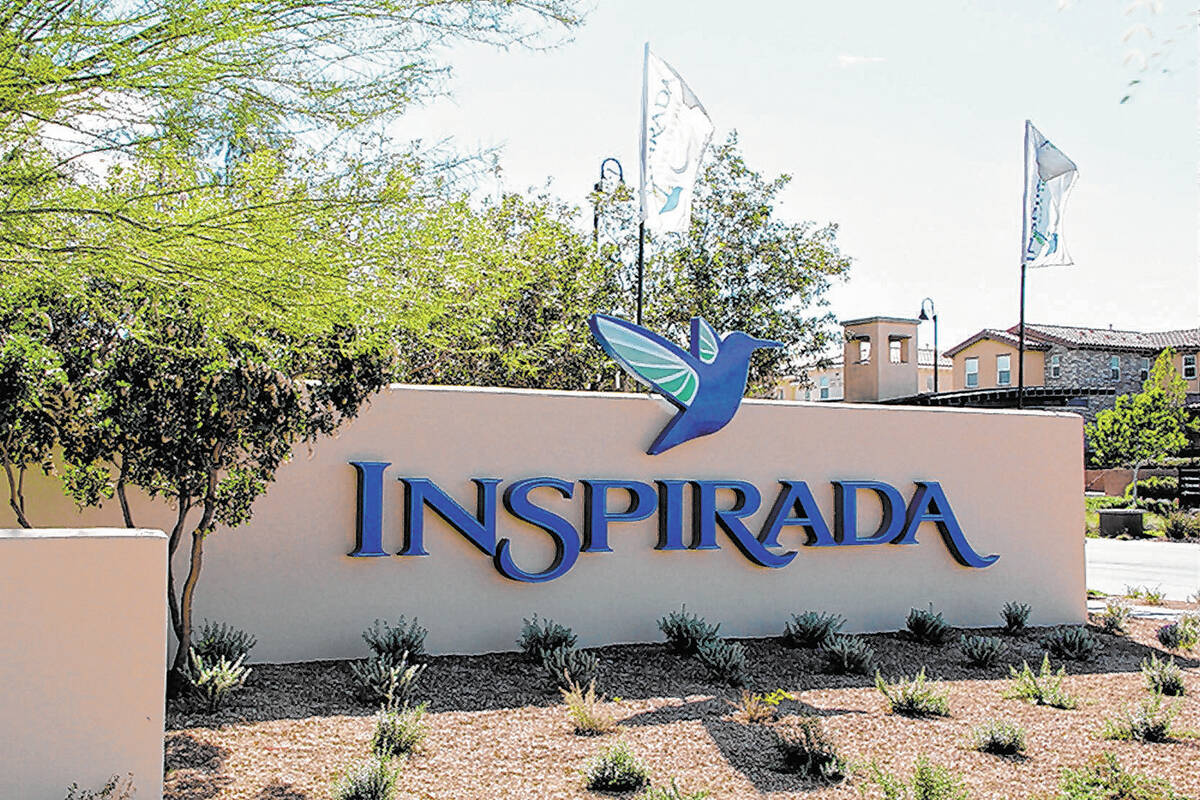 Inspirada in west Henderson is ranked No. 11 with 741 sales, a 25 percent increase over the 592 ...