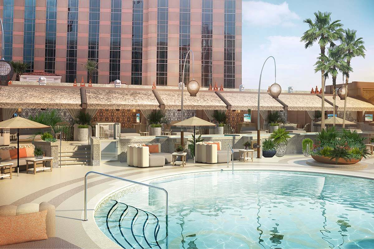Rendering of Tao Beach Dayclub at The Venetian in Las Vegas (Rock ...