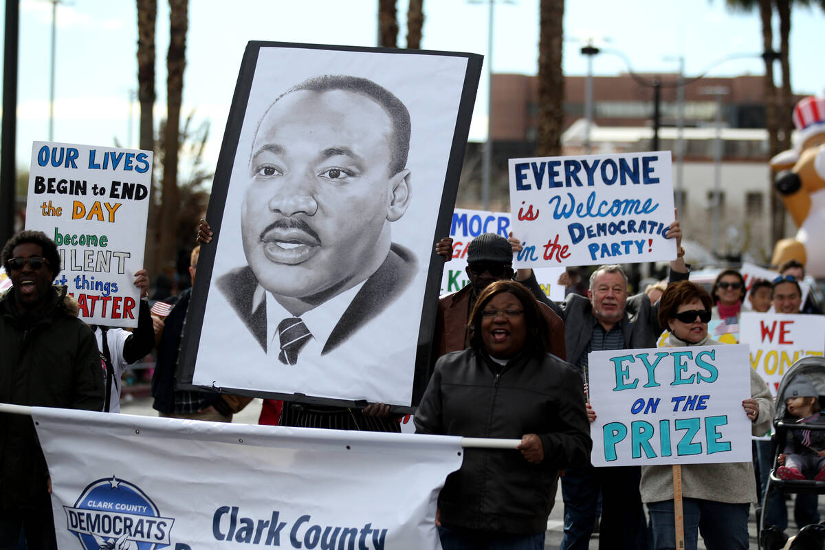 The Clark County Democratic Party entry in the 37th Annual Dr. Martin Luther King, Jr. Parade, ...