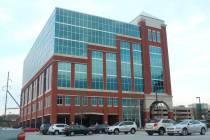 This April 2, 2014, file photo, shows the headquarters of student loan debt collector Navient C ...