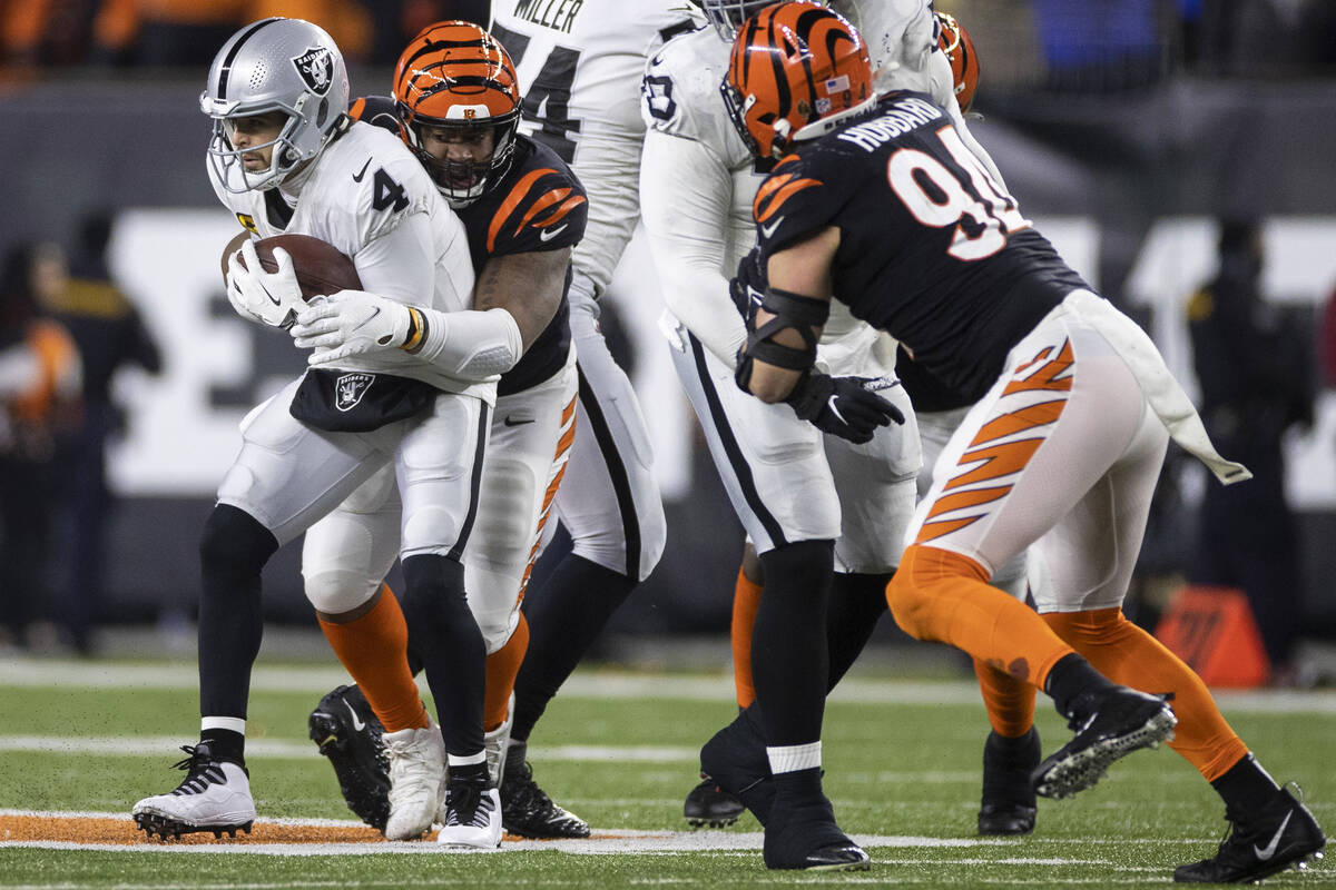 raiders and bengals today