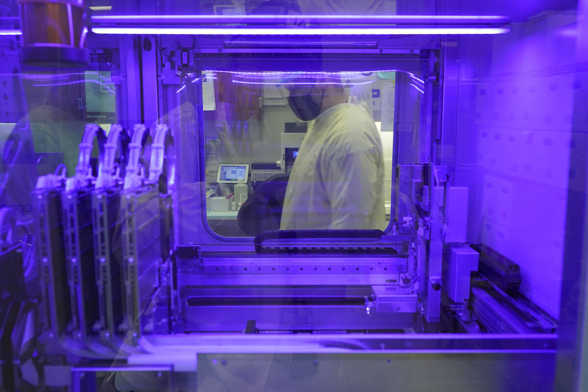 Steven Grimmett, a microbiologist on the COVID-19 team at the Washington State Department of He ...