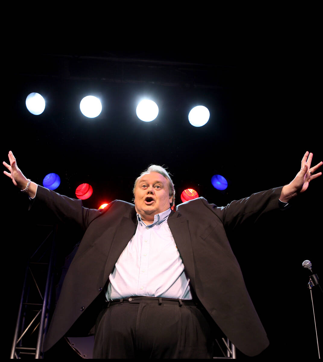 Comedian Louie Anderson poses at the Palace Station hotel-casino on Wednesday, Sept. 1, 2010, i ...