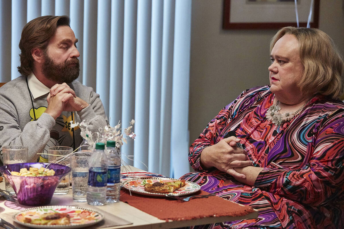 Zach Galifiniakis as Dale and Louie Anderson as Christine in "Baskets." CR: Ben Cohen/FX
