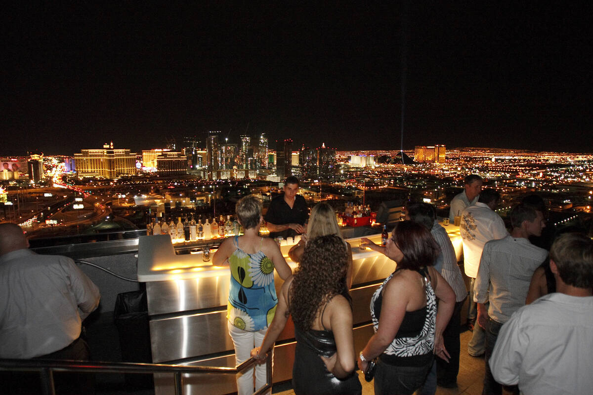 Outdoor patio at Ghostbar nightclub at the Palms hotel-casino in Las Vegas on Aug. 29, 2008. (R ...