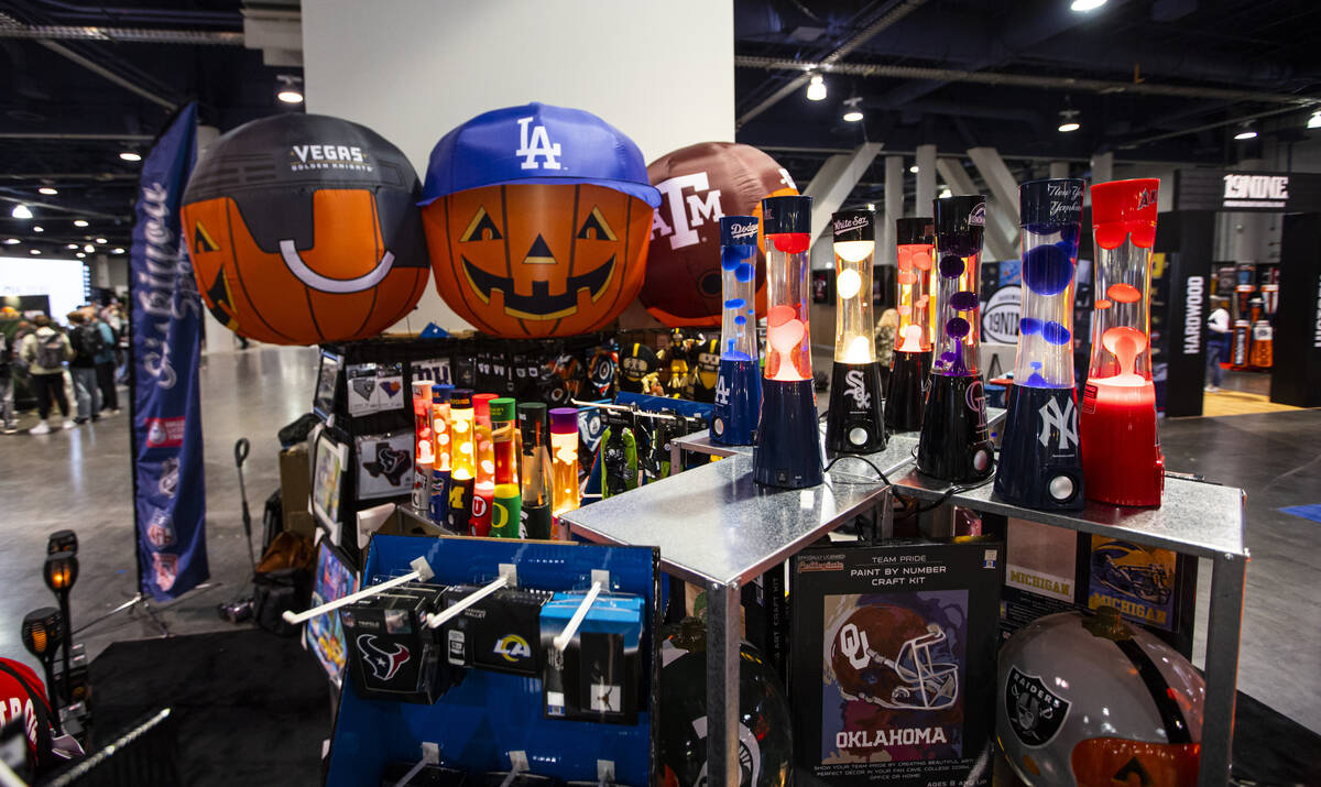 A variety of items at the Siskiyou Sports booth during the Sports