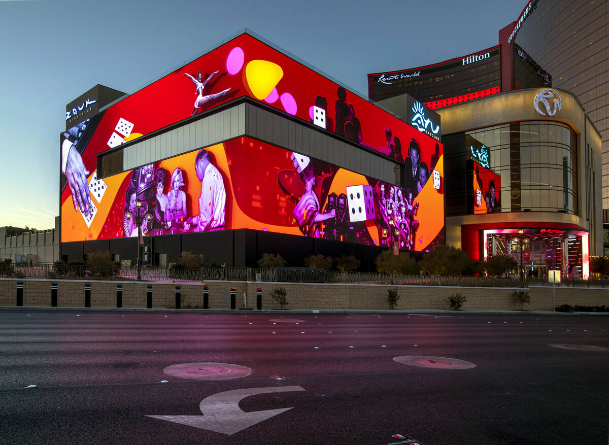 Glow presented by Resorts World Las Vegas takes to the sides of the AYU Dayclub and Zouk Nightc ...