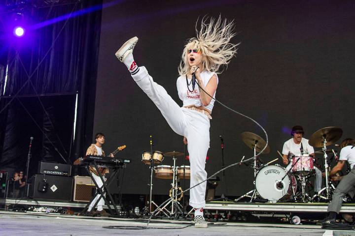 Hayley Williams of Paramore performs at the Bonnaroo Music and Arts Festival on Friday, June 8, ...