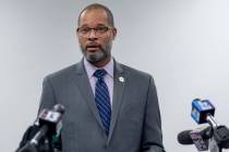 Nevada Attorney General Aaron Ford, seen in August 2020. (Elizabeth Brumley/Las Vegas Review-Jo ...