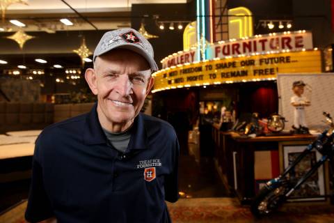 Houston furniture store owner Jim "Mattress Mack" McIngvale is shown at his main store Tuesday, ...