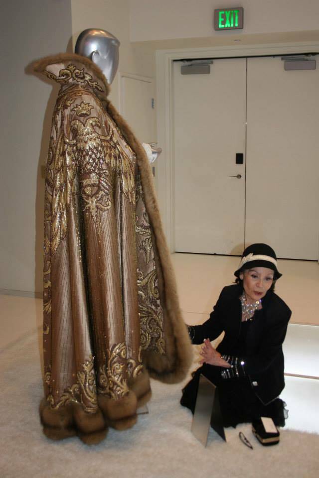 Designer Anna Nateece is shown at an exhibit of Liberace's personal items at the Cosmopolitan i ...
