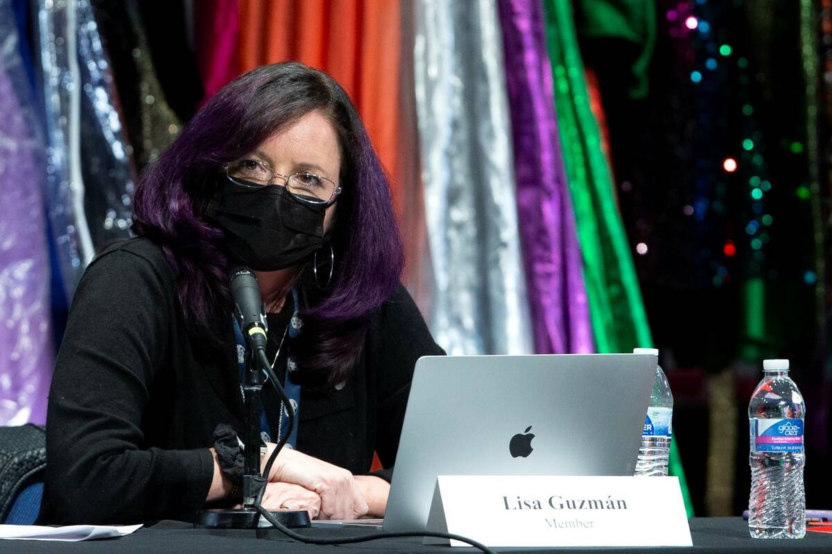Lisa Guzman, member of the Clark County School District Board of Trustees, is seen in February ...