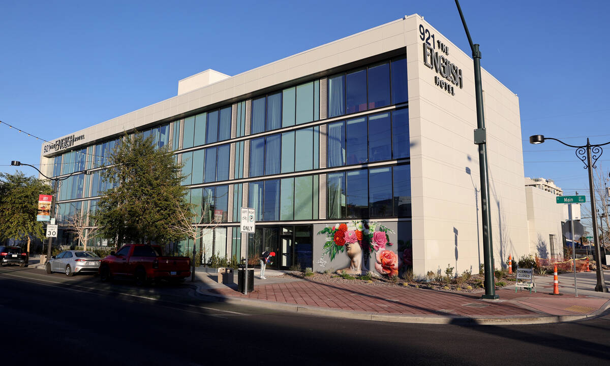 The English Hotel in downtown Las Vegas Monday, Jan. 24, 2022. (K.M. Cannon/Las Vegas Review-Jo ...