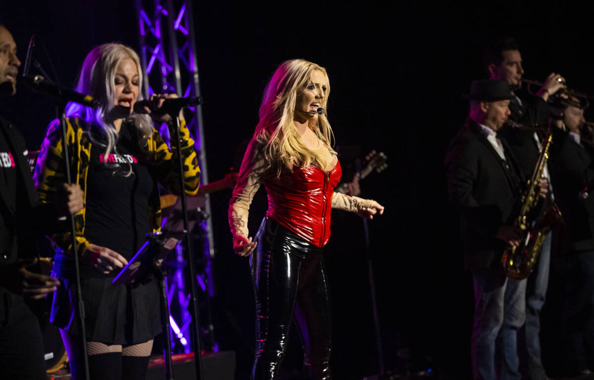 Katie Murdock performs during a "Monday's Dark" show celebrating Britney Spears at Th ...
