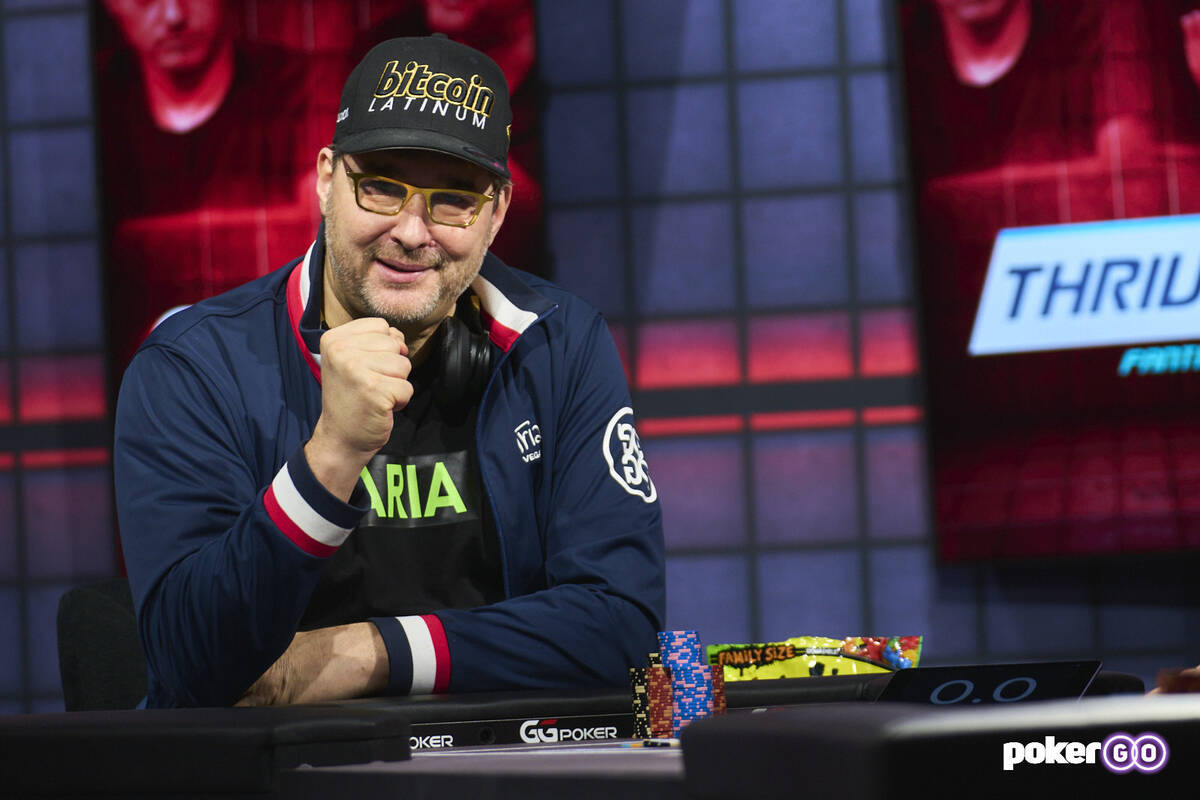 Phil Hellmuth during his victory over Tom Dwan on "High Stakes Duel" on Wednesday, Jan. 26, 202 ...