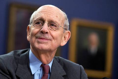 Supreme Court Associate Justice Stephen Breyer testifies before a House committee in Washington ...