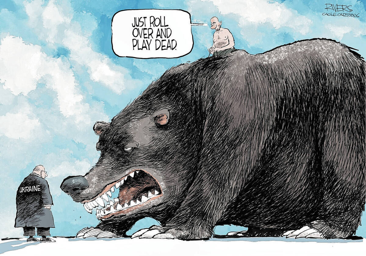 Here's what the Russian bear said | CARTOONS | Las Vegas Review-Journal Here's what the Russian bear said | CARTOONS | Las Vegas Review-Journal