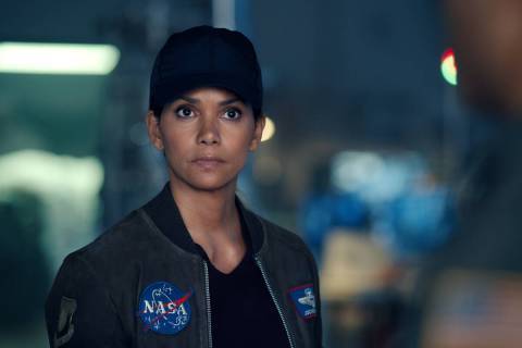 Halle Berry portrays Jocinda Fowler in the sci-fi epic "Moonfall." (Reiner Bajo)