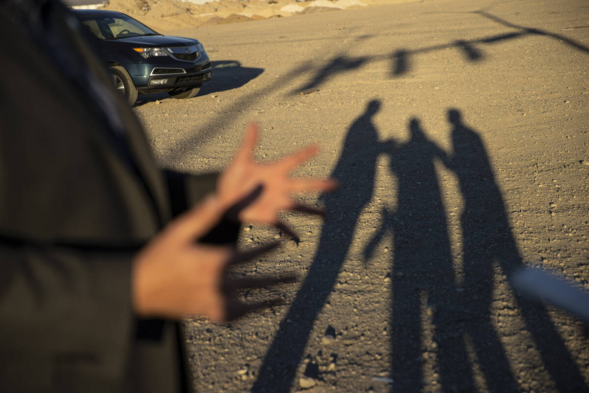 Andrew Bennett, director of the newly formed Clark County Department of Traffic Safety, talks a ...