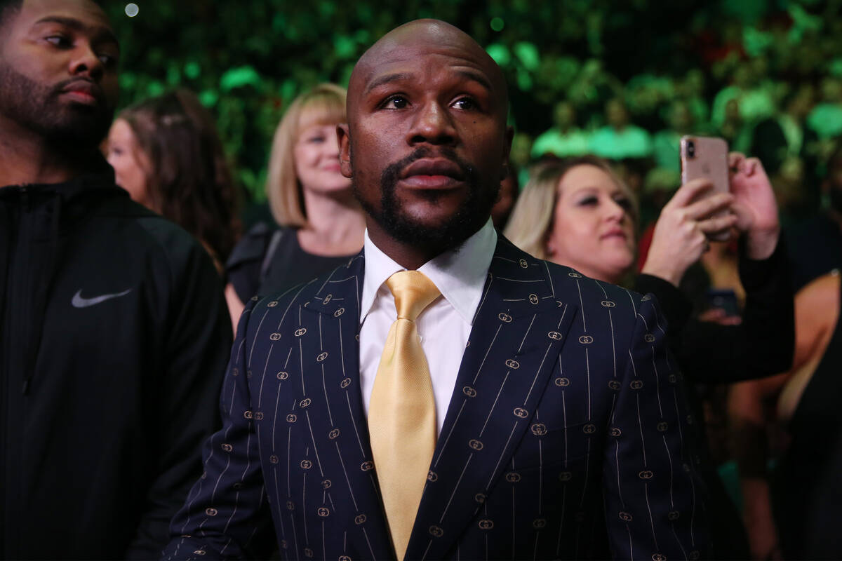 Floyd Mayweather attends the fight between Deontay Wilder and Luis Ortiz for the WBC heavyweigh ...