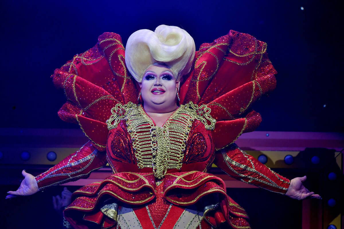 Drag queen Eureka O'Hara performs at RuPaul's Drag Race Live! at Flamingo Las Vegas on February ...