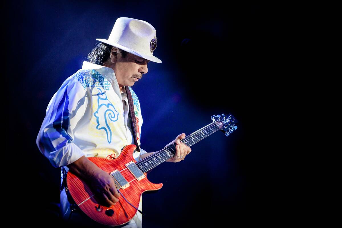 Carlos Santana canceled Wednesday's show at House of Blues at Mandalay Bay. (Roberto Finizio)
