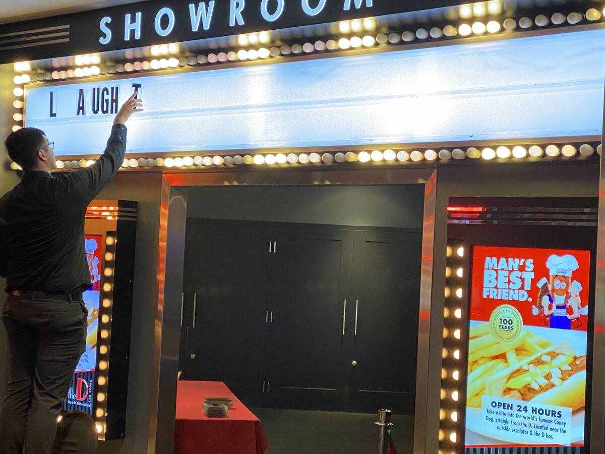 Eric Post is shown during the final performance of "Marriage Can Be Murder" at The Showroom at ...