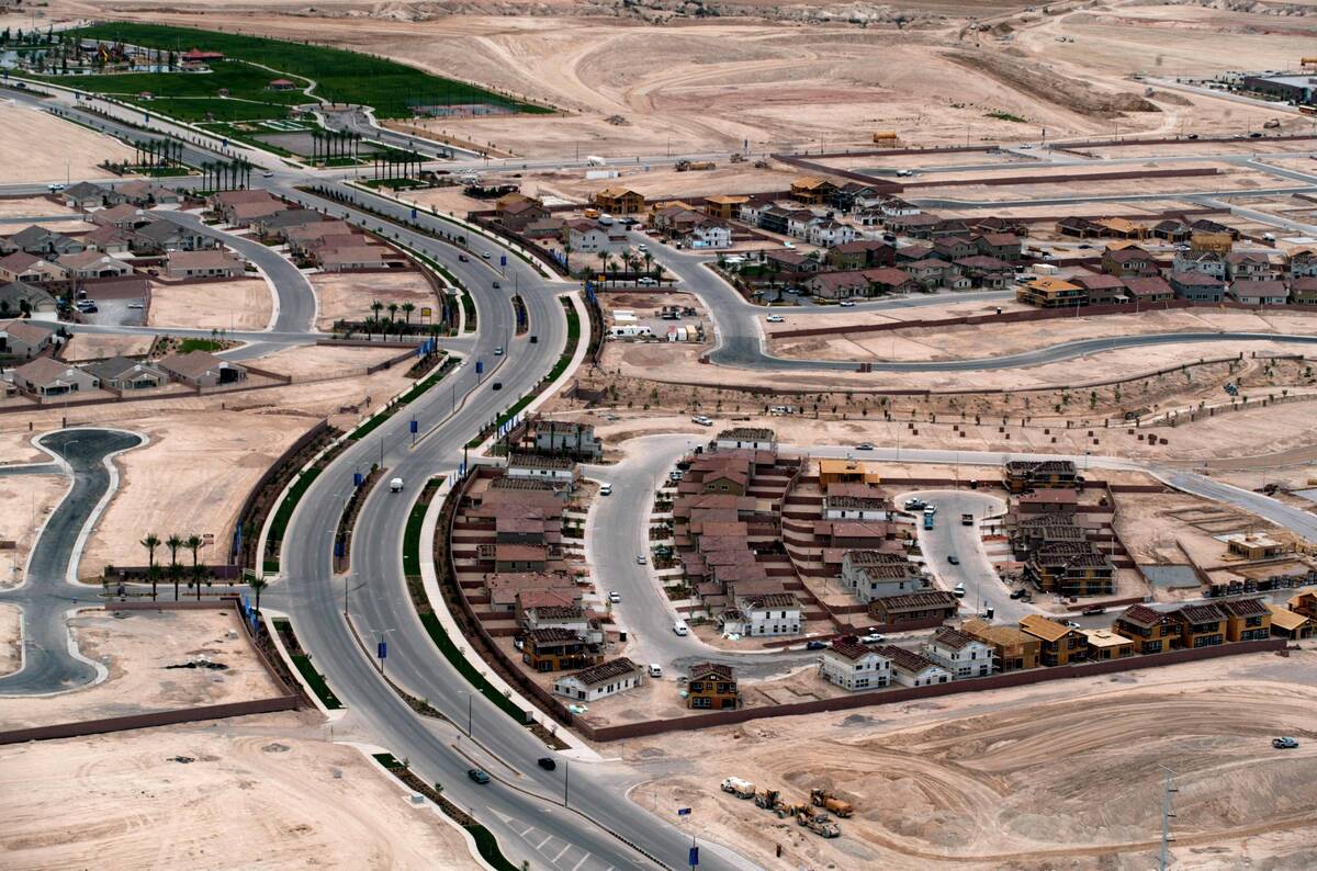 Construction of North Las Vegas' Aliante community in 2003. (Las Vegas Review-Journal file)