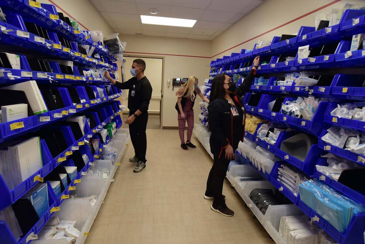 Supply room in expansion at Sunrise Hospital and Medical Center (Sunrise Hospital and Medical C ...