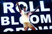 Tyler, the Creator performs during the third day of the annual Life is Beautiful festival in do ...