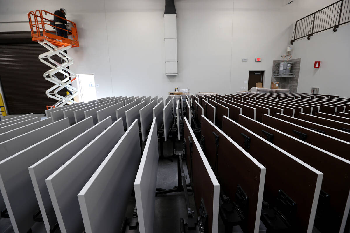 Desks are ready for instalation at the Reality Based Training Center, that will prepare first r ...