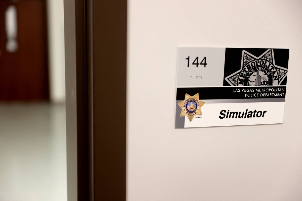 The simulator room at the Reality Based Training Center, that will prepare first responders for ...
