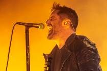 Trent Reznor performs with Nine Inch Nails at The Joint on Friday, October 20, 2017, at The Har ...