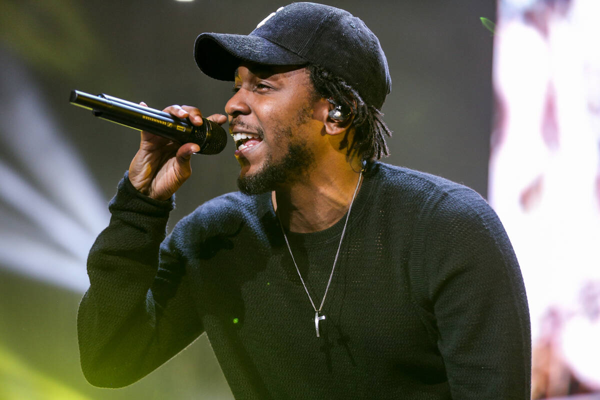 Kendrick Lamar performs during the 2015 BET Experience at the Staples Center on Saturday, June ...
