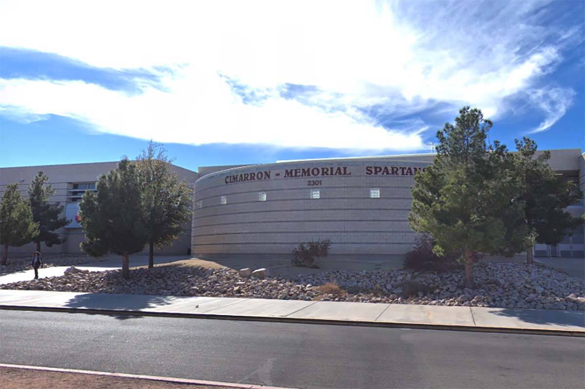 Cimarron-Memorial High School in Las Vegas (Google Street View)