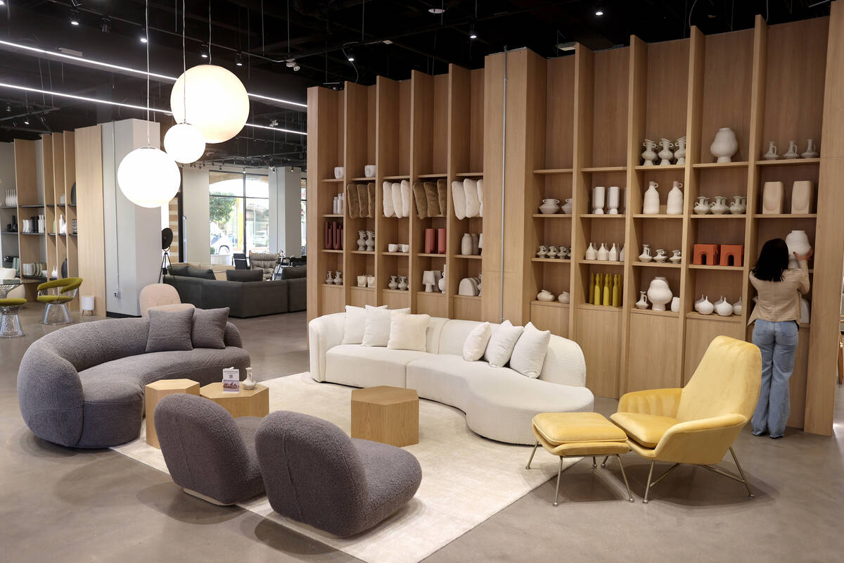 Valyou Furniture at Tivoli Village in Las Vegas Tuesday, Feb. 8, 2022. The Hawaiian furniture s ...