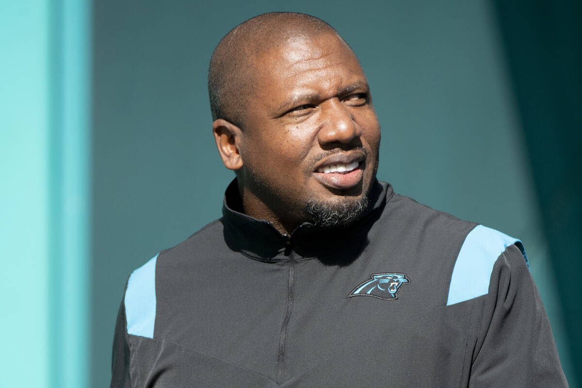 Carolina Panthers Defensive pass game coordinator/secondary coach Jason Simmons walks on to the ...