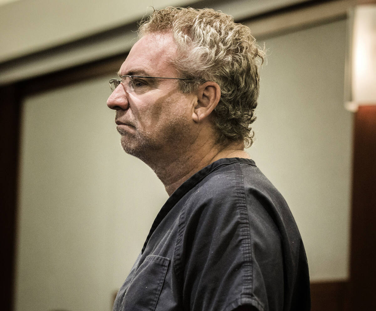Michael Banco, 55, appears in Clark County Justice Court in 2015. (Las Vegas Review-Journal)