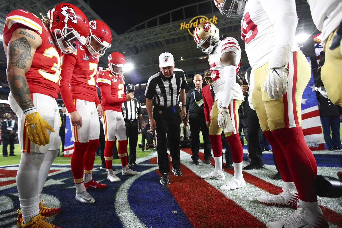 Coin toss offers thrill of victory before Super Bowl even begins