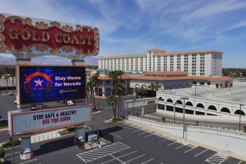 Gold Coast hotel-casino, seen in 2020 in Las Vegas. (Bizuayehu Tesfaye/Las Vegas Review-Journal)
