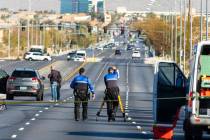 The North Las Vegas police is investigating after a bicyclist was killed after he was struck by ...