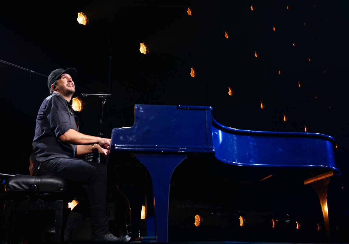 LAS VEGAS, NEVADA - FEBRUARY 11: Luke Bryan performs during the opening night of his residency ...