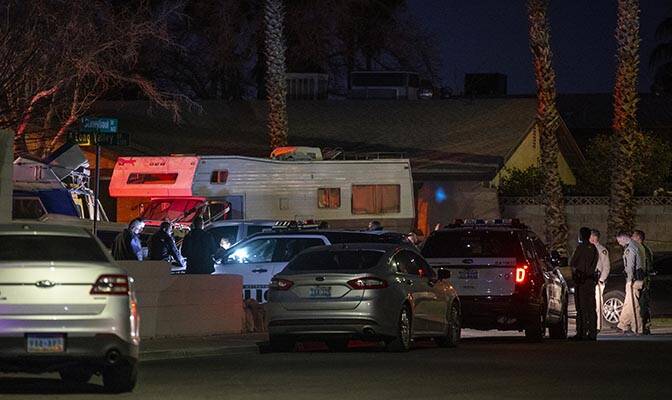 Metro investigates a homicide on the 6200 block of Long Valley Drive near North Stoneybrook Dri ...