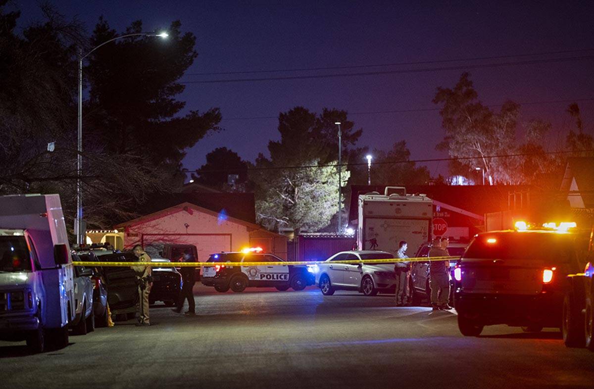 Metro investigates a homicide on the 6200 block of Long Valley Drive near North Stoneybrook Dr ...
