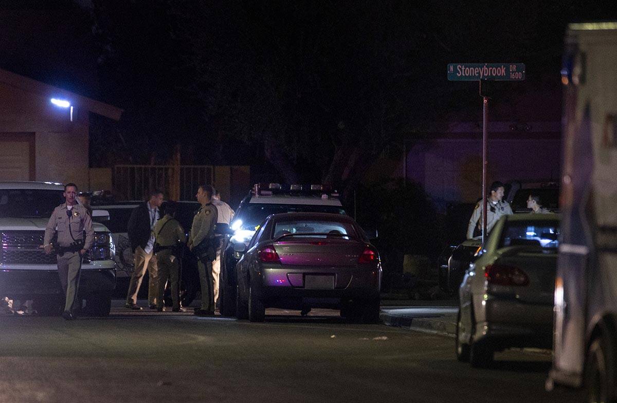Metro investigates a homicide on the 6200 block of Long Valley Drive near North Stoneybrook Dri ...