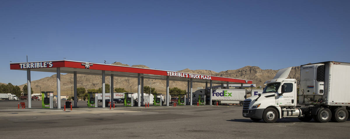 Terrible's Truck Plaza gas station on Friday, Sept. 4, 2020, in Jean. (L.E. Baskow/Las Vegas Re ...