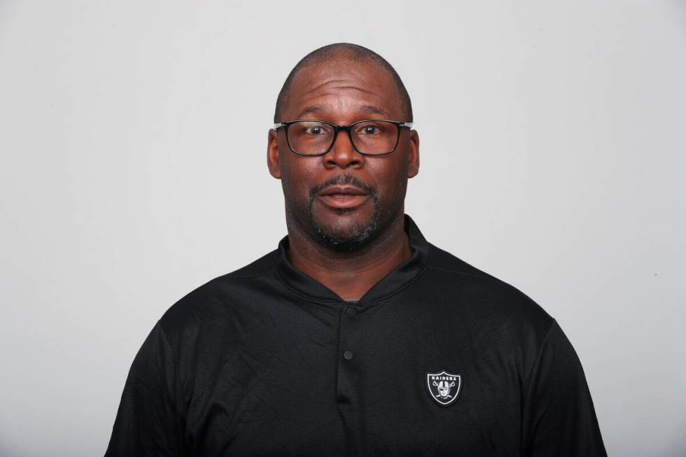 This is a 2019 photo of Edgar Bennett of the Oakland Raiders NFL football team.  This image reflects...