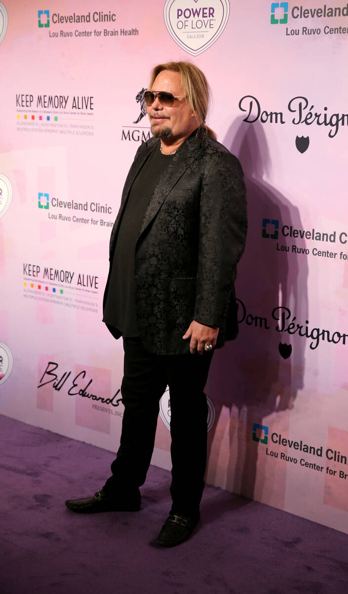 Motley Crue frontman Vince Neil on the purple carpet at the 22nd annual Power of Love gala in t ...
