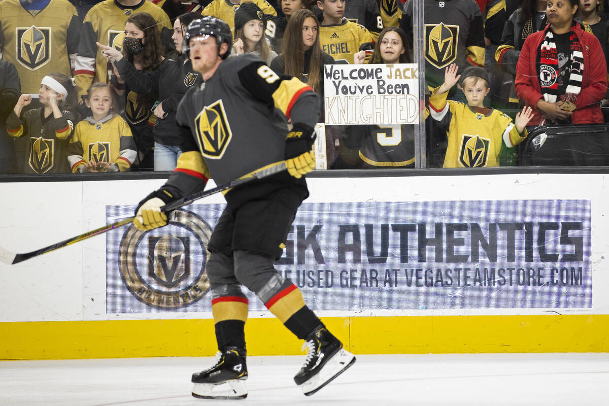 ESPN - Jack Eichel made his debut for the Vegas Golden Knights
